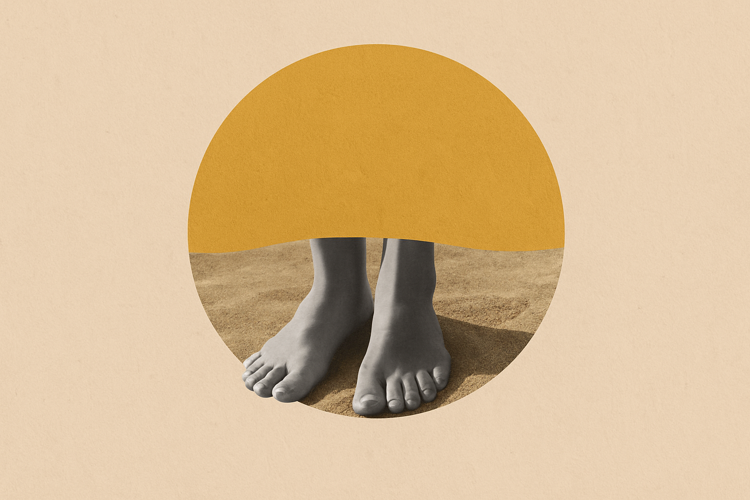 רגליים בחול